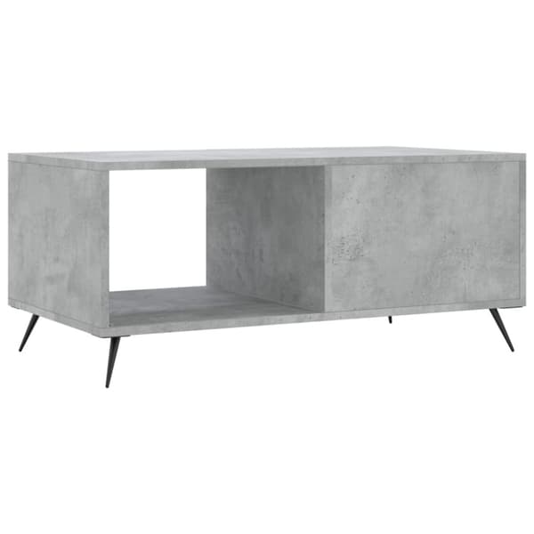 Soffbord betonggrå 90x50x40 cm konstruerat trä