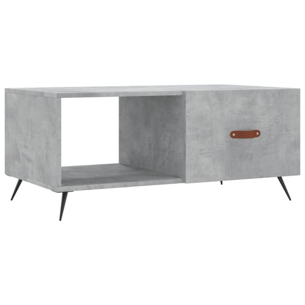 Soffbord betonggrå 90x50x40 cm konstruerat trä