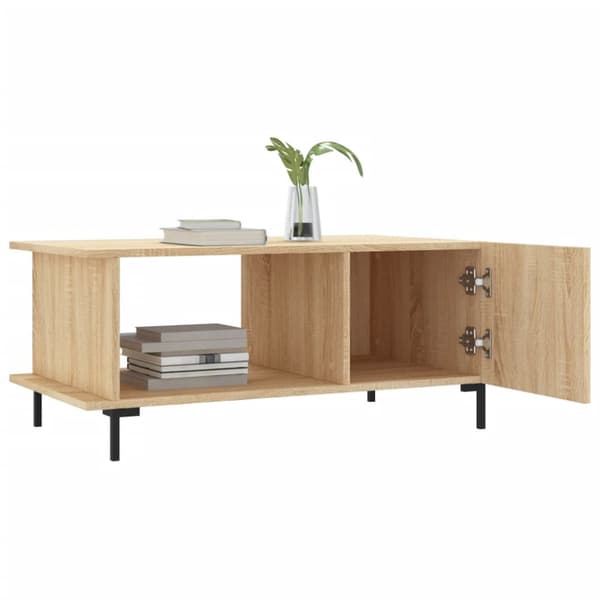 Soffbord sonoma-ek 90x50x40 cm konstruerat trä