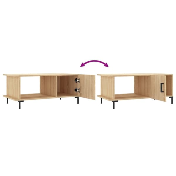 Soffbord sonoma-ek 90x50x40 cm konstruerat trä