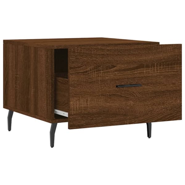Sohvapöydät 2 kpl ruskea tammi 50x50x40 cm tekninen puu