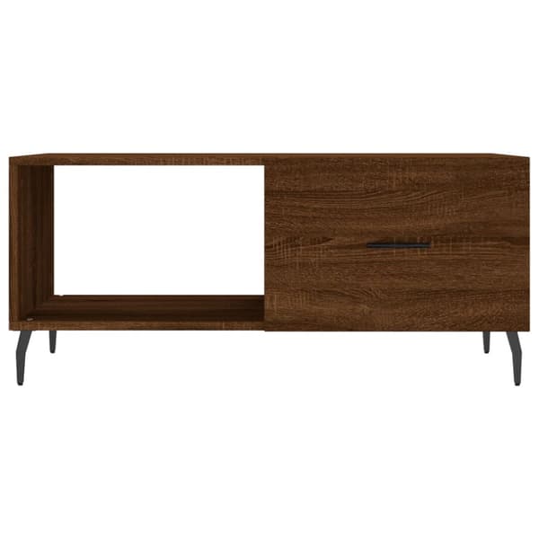 Soffbord brun ek 90x50x40 cm konstruerat trä