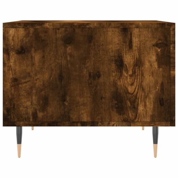 Soffbord rökfärgad ek 50x50x40 cm konstruerat trä