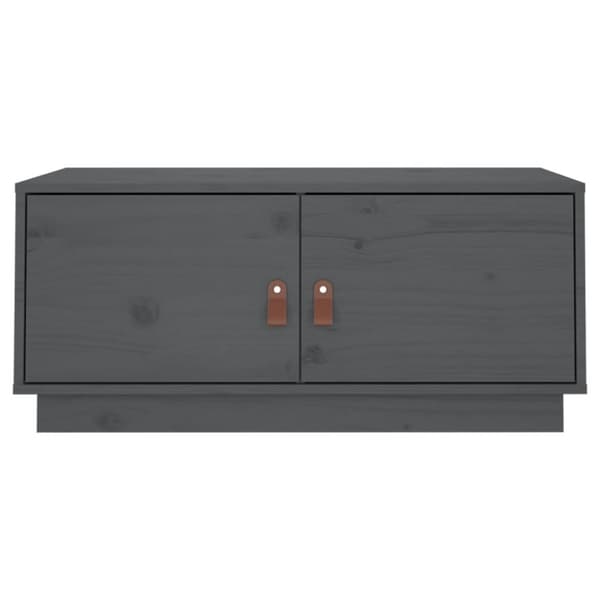 Sohvapöytä harmaa 80x50x35 cm täysi mänty