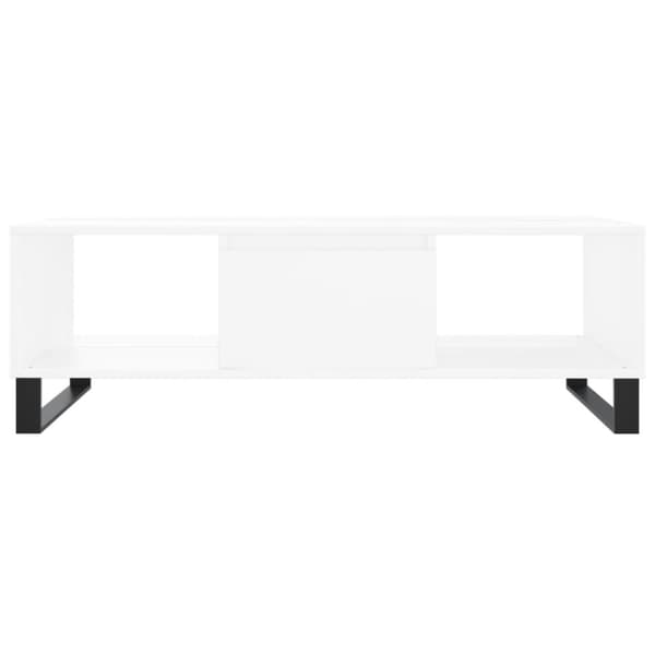 Soffbord vit 104x60x35 cm konstruerat trä