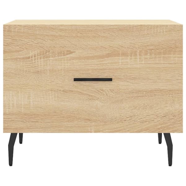 sofabord 50x50x40 cm konstrueret træ sonoma egetræsfarve