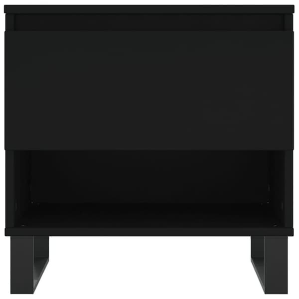 Soffbord 2 st svart 50x46x50 cm konstruerat trä