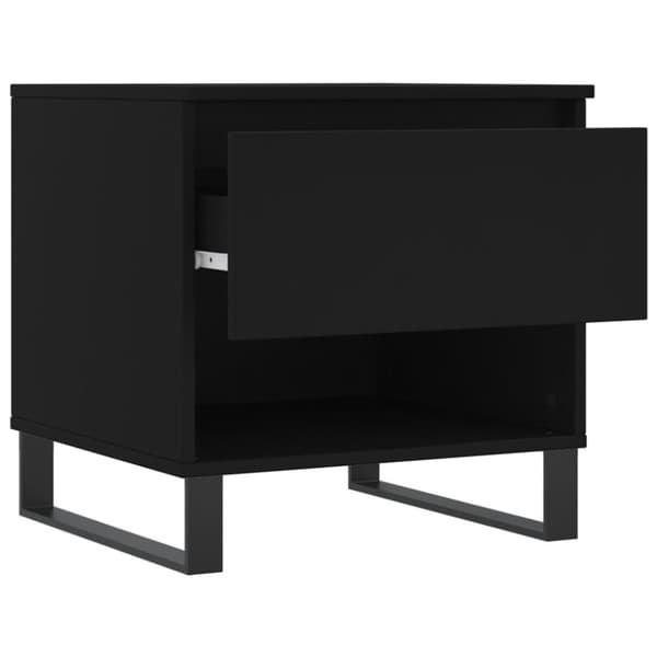 Soffbord 2 st svart 50x46x50 cm konstruerat trä