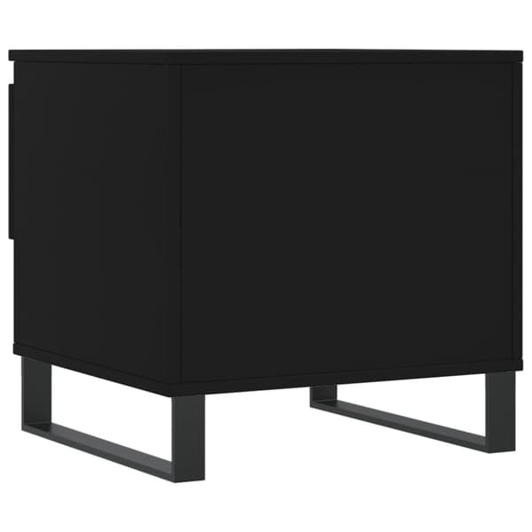 Soffbord 2 st svart 50x46x50 cm konstruerat trä