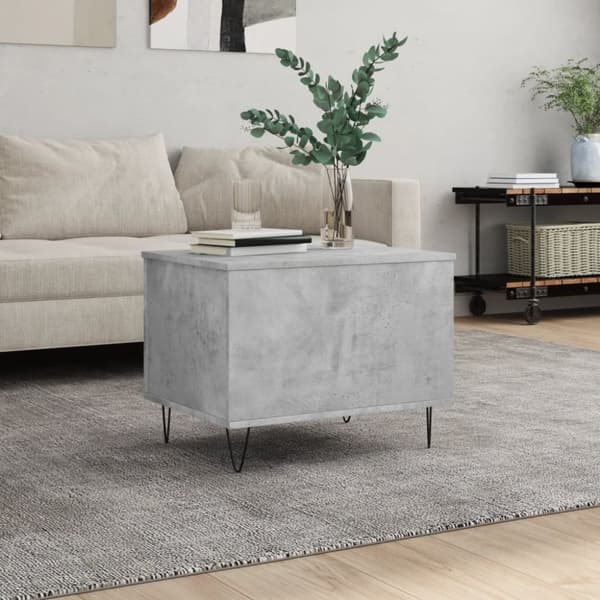 Soffbord betonggrå 60x44,5x45 cm konstruerat trä