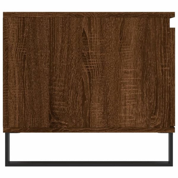 Soffbord brun ek 100x50x45 cm konstruerat trä
