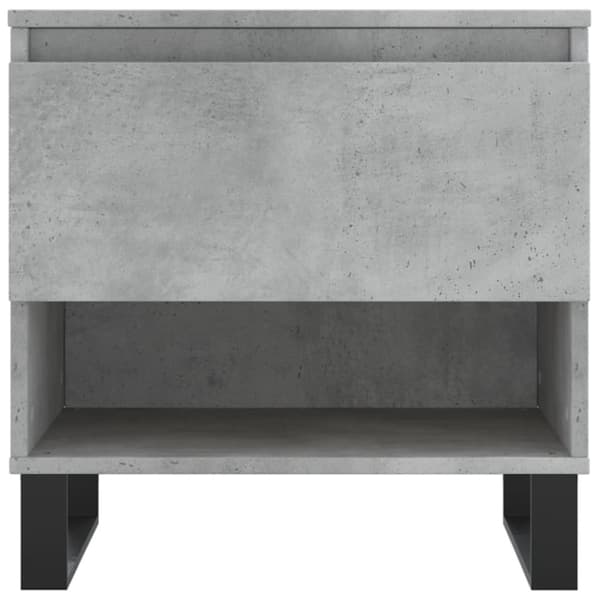 Sidobord 2 st betonggrå 50x46x50 cm konstruerat trä