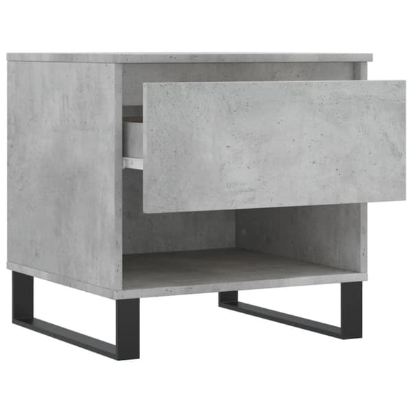 Sidobord 2 st betonggrå 50x46x50 cm konstruerat trä