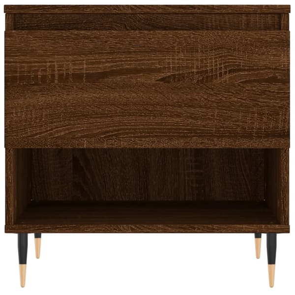 Soffbord brun ek 50x46x50 cm konstruerat trä