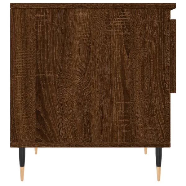 Soffbord brun ek 50x46x50 cm konstruerat trä