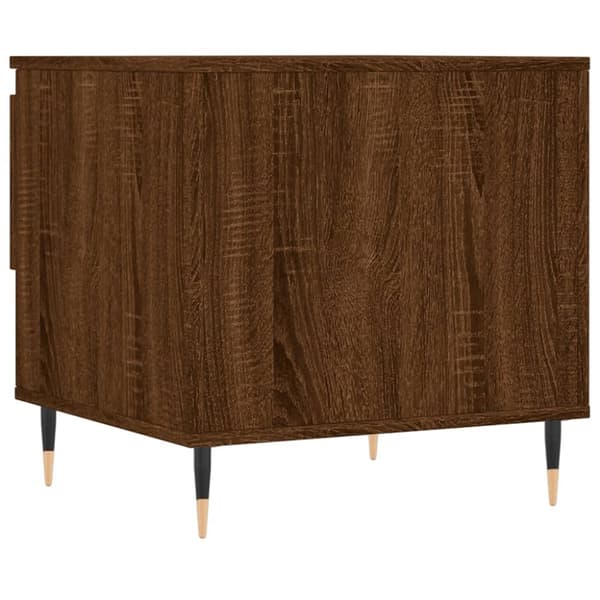 Soffbord brun ek 50x46x50 cm konstruerat trä