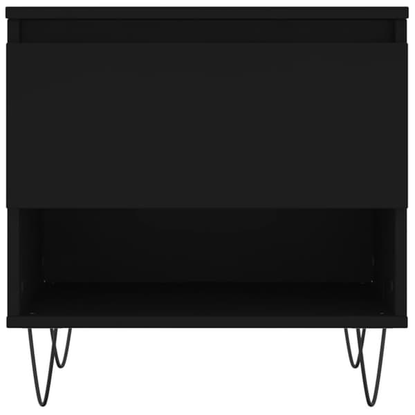 Soffbord svart 50x46x50 cm konstruerat trä