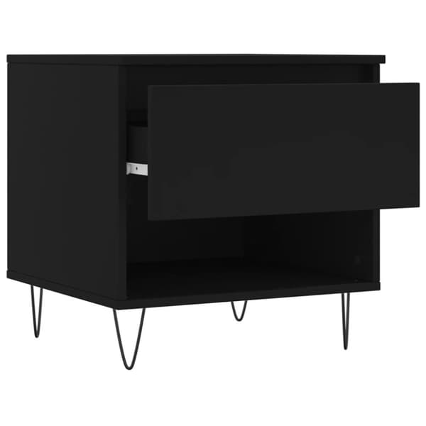 Soffbord svart 50x46x50 cm konstruerat trä