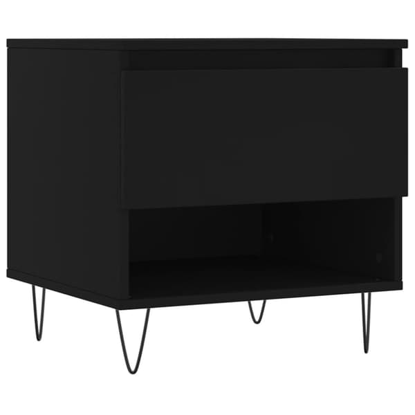 Soffbord svart 50x46x50 cm konstruerat trä
