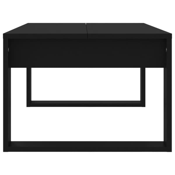 Soffbord svart 102x50x35 cm konstruerat trä