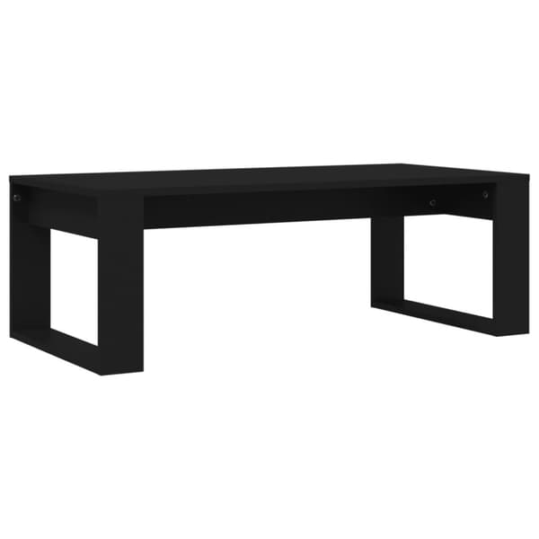 Soffbord svart 102x50x35 cm konstruerat trä