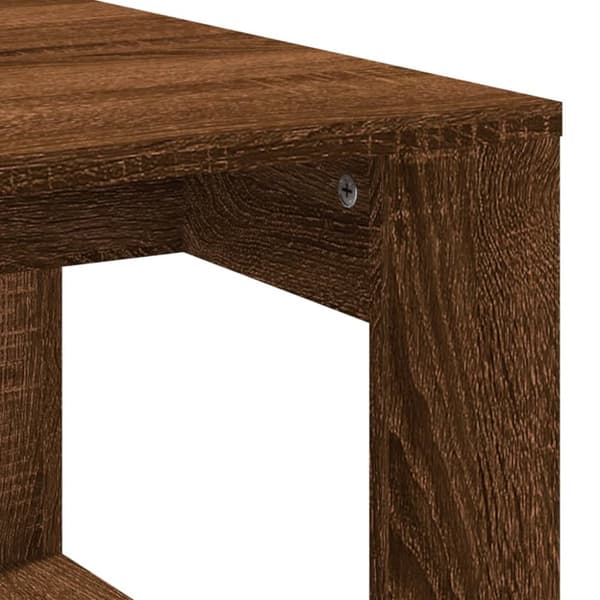 Sohvapöytä ruskea tammi 102x50x35 cm tekninen puu