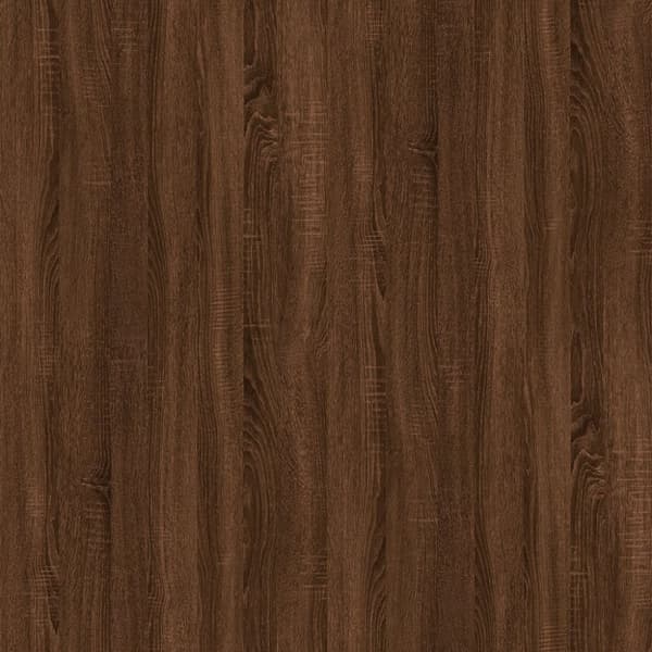 sofabord 60x44,5x45 cm konstrueret træ brun egetræsfarve