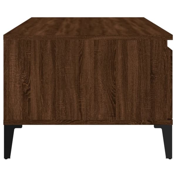 Soffbord brun ek 90x50x36,5 cm konstruerat trä