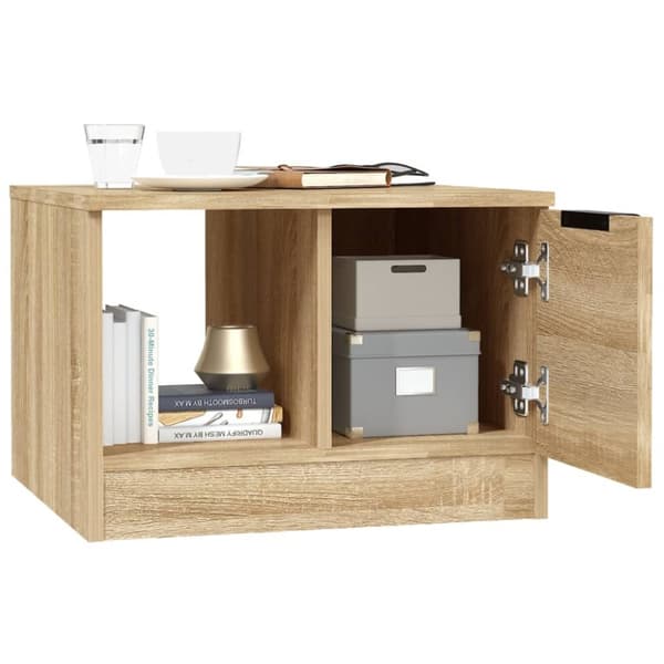 Soffbord sonoma-ek 50x50x36 cm konstruerat trä