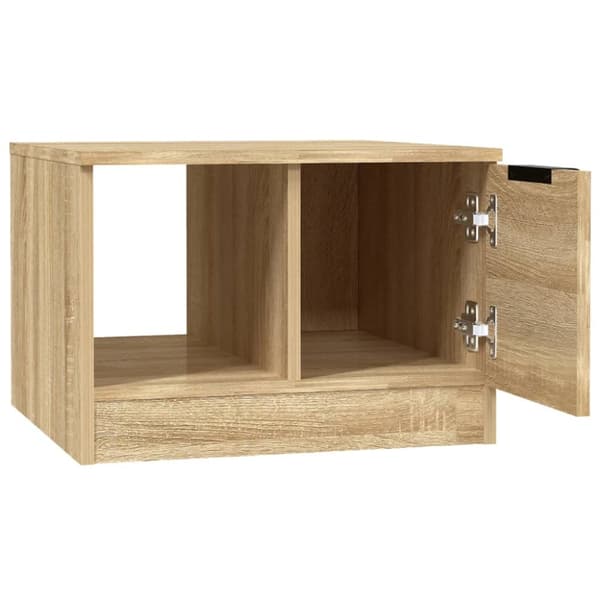 Soffbord sonoma-ek 50x50x36 cm konstruerat trä