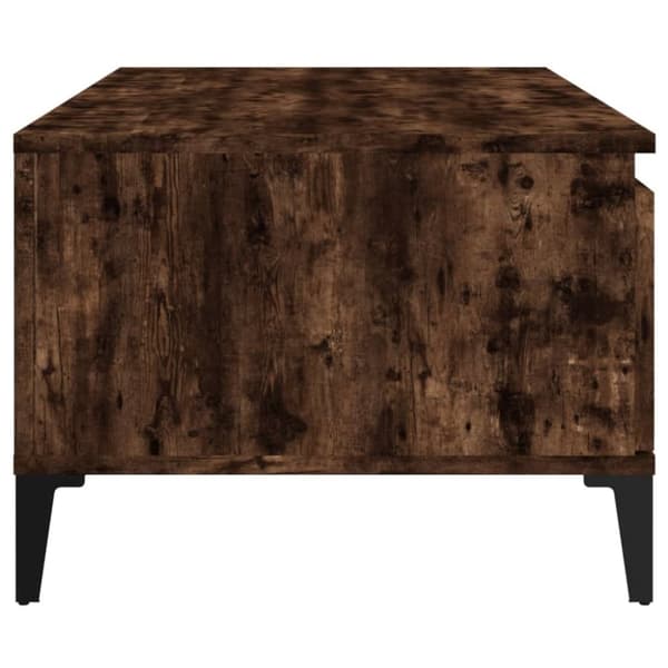 Soffbord rökfärgad ek 90x50x36,5 cm konstruerat trä