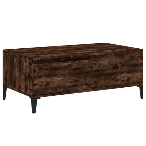 Soffbord rökfärgad ek 90x50x36,5 cm konstruerat trä