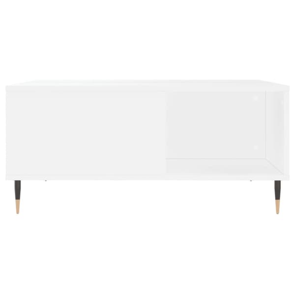 Soffbord vit 80x80x36,5 cm konstruerat trä