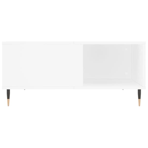 Soffbord vit 80x80x36,5 cm konstruerat trä