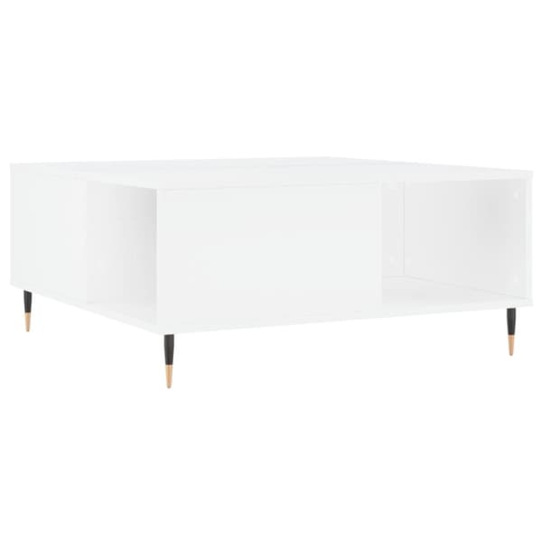 Soffbord vit 80x80x36,5 cm konstruerat trä