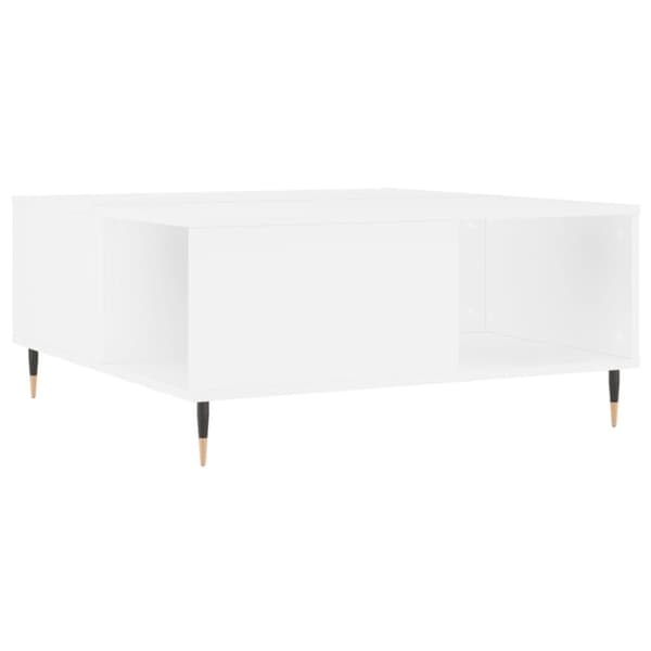 Soffbord vit 80x80x36,5 cm konstruerat trä