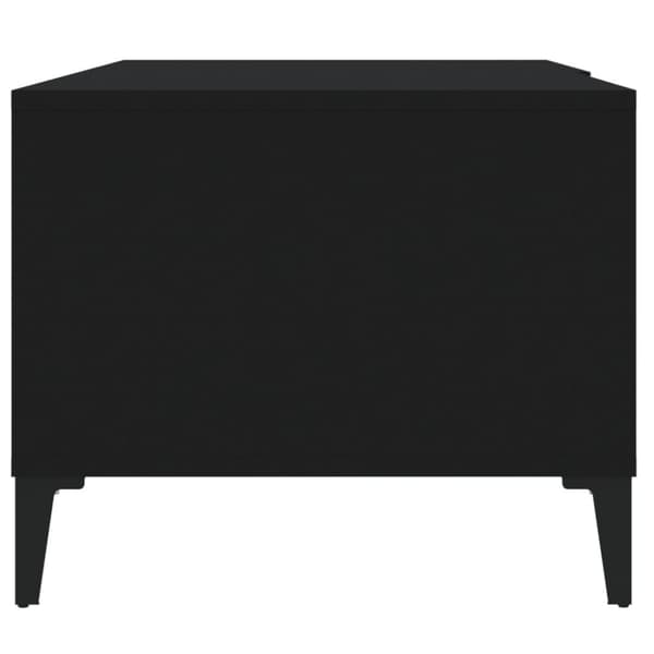 sofabord 90x50x40 cm konstrueret træ sort