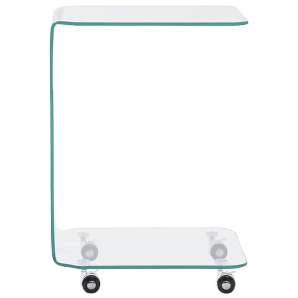 sofabord 45 x 40 x 63 cm hærdet glas transparent