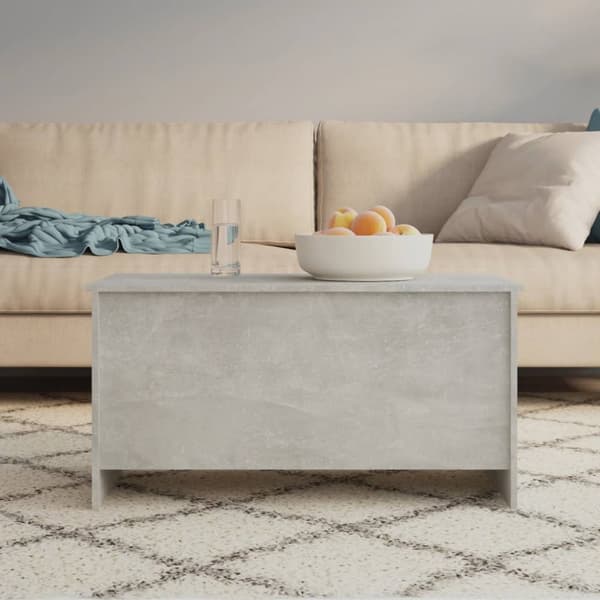 Soffbord betonggrå 102x55,5x52,5 cm konstruerat trä