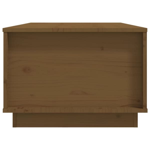sofabord 100x50x35 cm massivt fyrretræ gyldenbrun