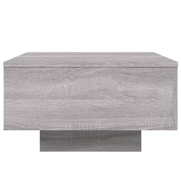 Soffbord med LED grå sonoma 55x55x31 cm