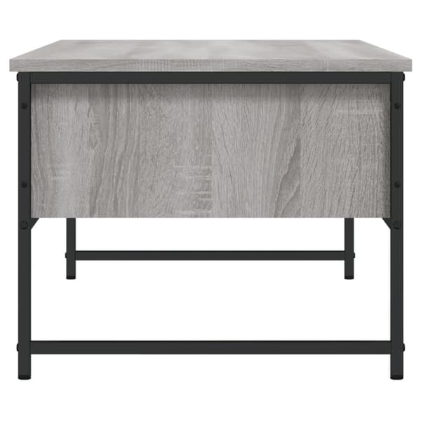 sofabord 101x49x39,5 cm konstrueret træ grå sonoma-eg