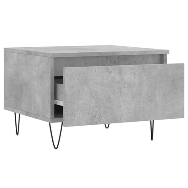 sofaborde 2 stk. 50x46x35 cm konstrueret træ betongrå