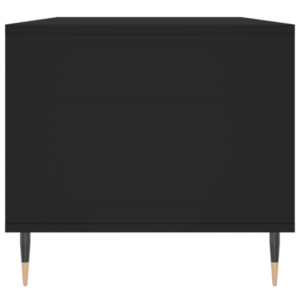 Soffbord svart 90x49x45 cm konstruerat trä