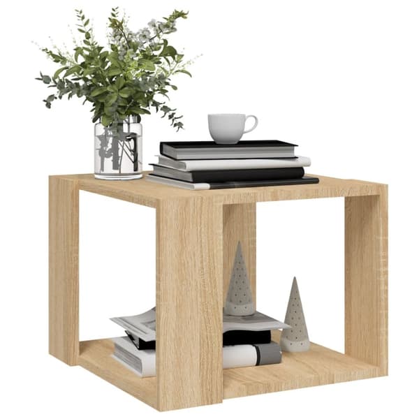 Soffbord sonoma-ek 40x40x30 cm konstruerat trä