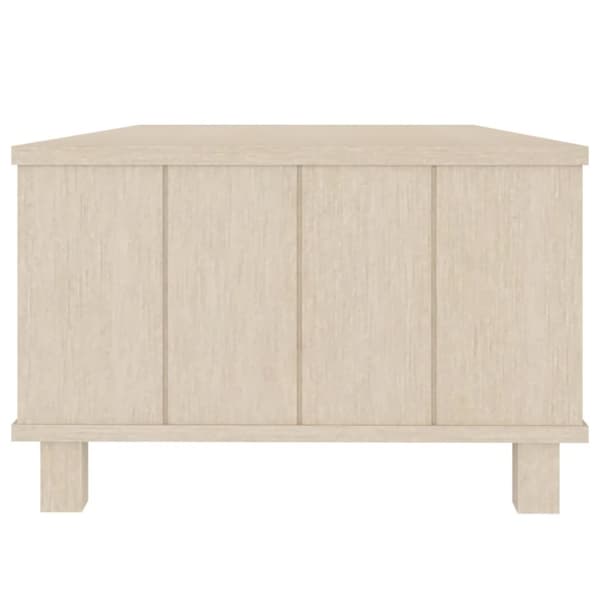 sofabord HAMAR 100x55x35 cm massivt fyrretræ honningbrun