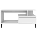 Miniatyrbillede 5 af 9: sofabord 90x49x45 cm konstrueret træ hvid