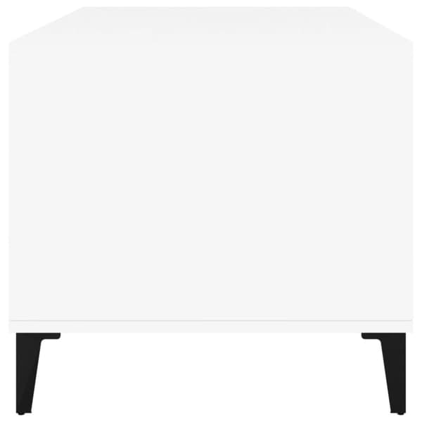 sofabord 90x49x45 cm konstrueret træ hvid