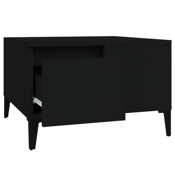Soffbord svart 55x55x36,5 cm konstruerat trä