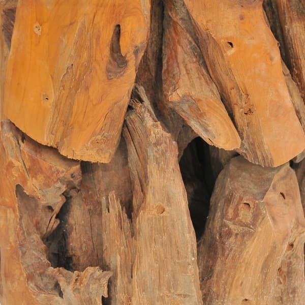 sofabord 60 cm massivt teak-drivtømmer